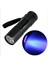 Mini Alüminyum Uv Ultra Vıolet 9 LED El Işığı Siyah Işık Torch Işık Lambası (Yurt Dışından) 2