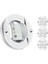 Adet Tekne Iç Aydınlatma, 12V LED Tekne Güvertesi Iç Aydınlatma 3 Inç Yuvarlak Beyaz 6 LED Kıç Kıç Ayna Çapa Işığı (Yurt Dışından) 1