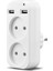 Duvar USB Fiş Adaptörü Telefon Şarjı Için Çift Priz Çift USB Bağlantı Noktası 5 V 2A USB Electrique Çıkışı USB Z1-10 (Yurt Dışından) 2