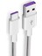 Huawei Süper Hızlı Şarj Için Type-C Veri Kablosu 5A Veri Kablosu Type-C Şarj Beyaz 1 M (Yurt Dışından) 3