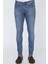 Digital Jeans Dar Kesim Slim Fit Erkek Açık Mavi Kot Pantolon 5
