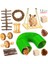 11 Adet Set Stili Hamster Oyuncak Setleri Tavşan Kobay Gelincik Oyun Molar Ürün Seti Boru Ahşap Set Oyuncak Hamster Lla Için Kuş Küçük Evcil Hayvanlar Oyuncaklar (Yurt Dışından) 4