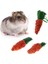M 3 Adet Tarzı Et Havuç Şeklinde Tavşan Hamster Çiğneme Isırığı Oyuncaklar Şekilli Tavşan Hamster Çiğneme Isırığı Oyuncak Gine Domuzu Diş Temizleme Oyuncakları Malzemeleri (Yurt Dışından) 2