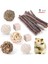 8'li Paket Stili Hamster Tavşan Çiğneme Oyuncak Seti Bite Eziyet Diş Oyuncakları Mısır Havuç Dokuma Topları Diş Temizleme Molar Evcil Hayvan Malzemeleri (Yurt Dışından) 1