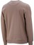 Erkek Standart Fit Bisiklet Yaka Baskılı Pamuklu Sütlü Kahve Sweatshirt 2