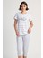 Kadın Kısa Kol Kaprili Pijama Takım , 312032 1