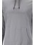 Erkek Standart Fit Kapüşonlu Baskılı Cepli Gri Sweatshirt 3