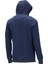 Erkek Standart Fit Kapüşonlu Kabartma Baskılı Lacivert Sweatshirt 2