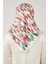 Krem Brush Desen Trend Twil Eşarp 4