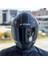 Rapid 2 Clawn Full Face Motosiklet Kaskı Siyah Vizörlü 4