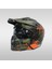 X1-X Seul Moduler Matt Warrior Black Army Orange Motosiklet Kaskı 2