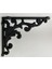 RAF AYAĞI Antik Tarzda (Rack Leg) 22,5 CmX18,5 Cm (2 ADET FİYATIDIR) SİYAH 1