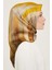 Soyut Desenli Twill İpek Eşarp 24Ya9131 52 52 2