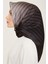 Klasik Desenli Twill İpek Eşarp 24Ya9150 4 88 3
