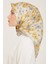 Çiçek Desenli Twill İpek Eşarp 24Ya9108 83 34 3