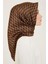Klasik Desenli Twill İpek Eşarp 24Ya9152 85 34 2