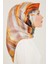Soyut Desenli Twill İpek Eşarp 24Ya9102 52 02 2