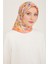 Çiçek Desenli Twill İpek Eşarp 24Ya9108 83 35 1