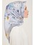 Çiçek Desenli Twill İpek Eşarp 24Ya9129 02 2