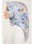 Çiçek Desenli Twill İpek Eşarp 24Ya9129 02 3
