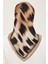 Leopar Desenli Twill İpek Eşarp 24Ya9155 04 4