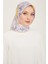 Çiçek Desenli Twill İpek Eşarp 24Ya9129 85 1