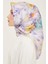 Çiçek Desenli Twill İpek Eşarp 24Ya9129 85 3