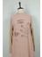 Duay Butik Taş Detaylı Tunik Pembe T1626 2