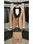 Erkek Smokin Damatlık Boncuklu Şal Yaka Italyan Stil Slim Fit Ceket Yelek Pantolon Papyon-Krem 3