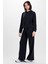 Kadın Siyah Kapüşonlu Oversize Ultra Soft Sweat 1