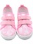 Çift Cırtlı Dantelli Keten Spor Çocuk AYAKKABISI-PEMBE-F-4005 3