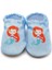 Mermaid Kaydırmaz Taban Bebek Yazlık Patik Mavi , Ev Botu Terliği Kreş Ayakkabısı Panduf F-824 1