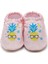 Pineapple Kaydırmaz Taban Bebek Yazlık Patik Pembe , Ev Botu Terliği Kreş Ayakkabısı Panduf F-824 2