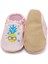 Pineapple Kaydırmaz Taban Bebek Yazlık Patik Pembe , Ev Botu Terliği Kreş Ayakkabısı Panduf F-824 3