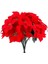 Yapay Çiçek Atatürk Çiçeği Kırmızı Demet Kadife Dokulu Christmas Flower 1
