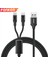 Fonken 2 In 1 USB Kablosu Mikro USB C Tipi Kablo Telefon Için Şarj 1.2 M Android Mobil Hızlı Şarj Kablosu Hızlı Şarj C Tipi Tel (Yurt Dışından) 1