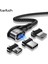 Twitch 90 Derece Manyetik Kablo Mikro USB C Tipi Şarj Kablosu iphone Samsung 3A Hızlı Mıknatıs Şarj Veri Kablosu USB C Kablosu (Yurt Dışından) 1