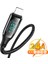 LED Ekran USB Kablosu iPhone Için Hızlı Şarj Şarj Cihazı USB A Aydınlatma Kablosu iPhone 14 13 12 11 Pro Max Xs Xr x Veri Kablosu (Yurt Dışından) 1