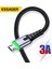 Essager LED Mikro USB Kablosu Xiaomi Samsung Android Için 3A Hızlı Şarj Veri Kablosu Kablosu Mikro USB Şarj Cihazı Cep Telefonu Kablosu 2m 3m (Yurt Dışından) 1