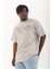 Erkek Taşlı Bisiklet Yaka T-Shirt 20/1 Penye - Gri 2