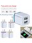USB Şarj Adaptörü 5 V / 2A Çift USB Şarj Cihazı iPhone Xs Için Hızlı Şarj Max Duvar Adaptörü Abd Tak Şarj Kablosu Повербанк (Yurt Dışından) 1