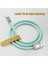 USB C Tipi Kablo Hızlı Şarj Mikro Usb'den USB C'ye Yıldırım Kablosu Iphone Şarj Cihazı Redmi Oneplus Xiaomi Samsung Yumuşak Silika (Yurt Dışından) 5