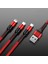 3in1 Veri USB Kablosu iPhone Için Hızlı Şarj Cihazı Şarj Kablosu Android Telefon Için Tip C Xiaomi Huawei Samsung Şarj Kablosu iPad Için (Yurt Dışından) 3