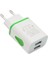 Evrensel USB Duvar Şarj Cihazı Çift Bağlantı Noktası 2A Çıkış LED Işık Seyahat Fişi Güç Adaptörü iPhone Akıllı Telefon Için Uyumlu Ab Tak (Yurt Dışından) 4