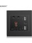 Kebidu Çıkış Paneli Dc 5V 2.1A Çift USB Bağlantı Noktası Ac 100-250V 10A Duvar Prizi (Yurt Dışından) 2
