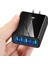 Twitch 48W Şarj Cihazı Hızlı Şarj Qc 3.0 Standart Adaptör 5 USB Bağlantı Noktalı Duvar Şarj Cihazı (Yurt Dışından) 2