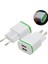 LED Işık 2 USB Şarj Cihazı 2A Ab Abd Hızlı Şarj Duvar Adaptörü Iphone 8 8p 7 6 Xiaomi Redmi 4x Not 4x5 Artı 5 NOTE5A Redmi 2A (Yurt Dışından) 4