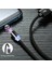 Manyetik USB Şarj Kablosu USB C Tipi Telefon Kablosu Mıknatıslı Telefon Şarj Cihazı Mikro USB iPhone 14 13 12 Pro Max Xiaomi Huawei (Yurt Dışından) 2