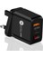 LED Ekran USB Şarj Aleti Qc 3.0 Hızlı Şarj Ab Abd Ingiltere Tak Adaptörü iPhone Telefon Için 20W Hızlı Şarj Tipi C Pd Bağlantı Noktası Şarj Cihazı (Yurt Dışından) 5