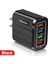 Kokko 4 Portlu USB Cep Telefonu Şarj Cihazı LED Işık ile 5 V/3A Seyahat Hızlı Hızlı Şarj USB Adaptörü Abd/ab Tak (Yurt Dışından) 3